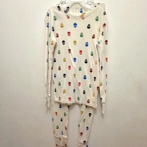 Gap Kids 100% Organic Cotton Skull PJ Set - Size 14